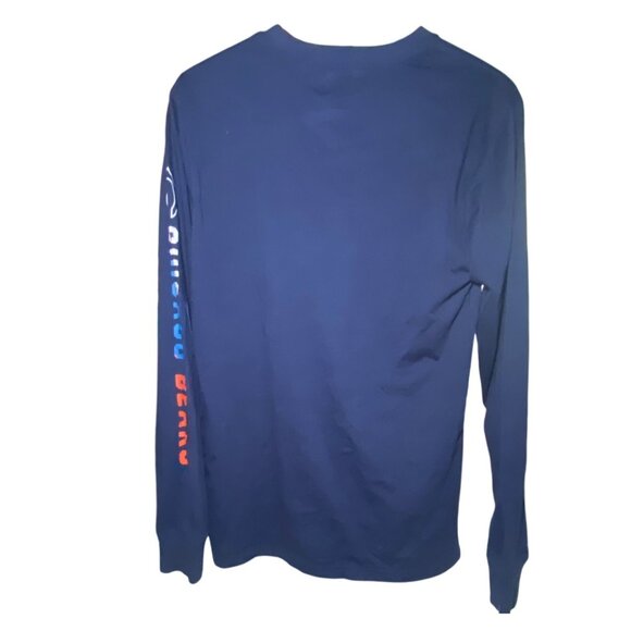 Chicago Bears NFL Team Apparel Long Sleeve Shirt M Blue & Orange - Picture 8 of 8